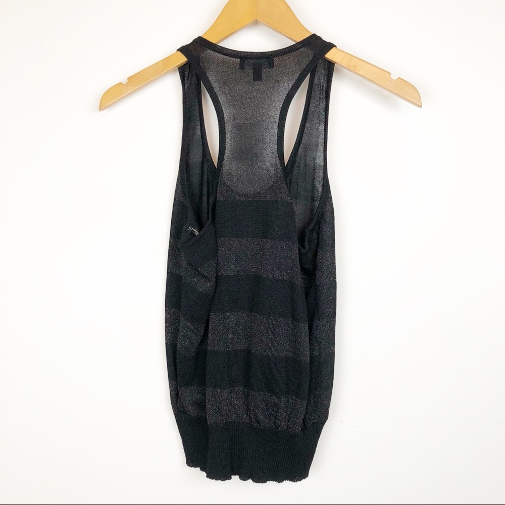 BEBE RACERBACK STRIPED TOP SIZE SMALL - Picture 4 of 8